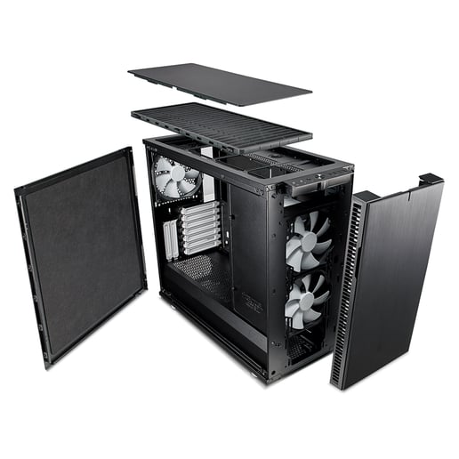 Fractal Define R6 Black Mid Tower Gaming Case - Black 
