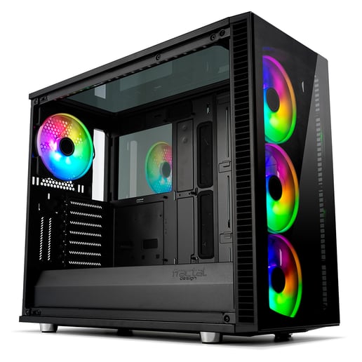 Fractal Define S2 Vision RGB Mid Tower Gaming Case - Black 
