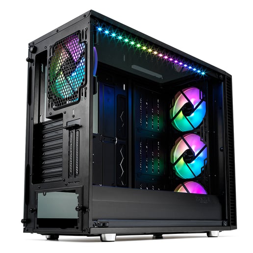 Fractal Define S2 Vision RGB Mid Tower Gaming Case - Black 