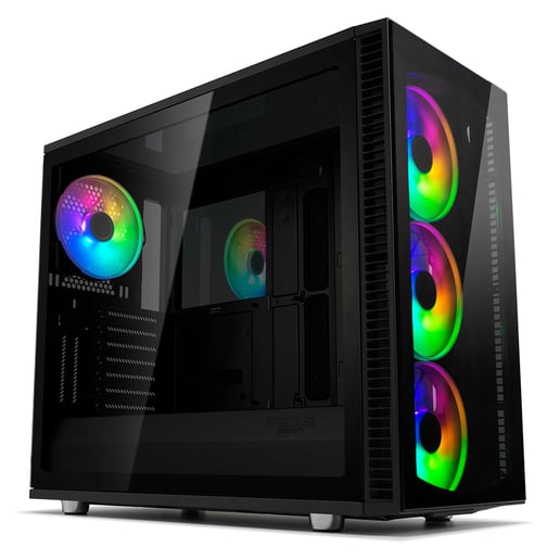 Fractal Define S2 Vision RGB Mid Tower Gaming Case - Black 