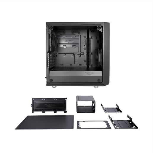 Fractal Design Meshify C Mini Dark TG Mid Tower Case - Black 