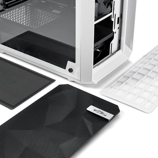 Fractal Meshify C TG Mid Tower Gaming Case - White 