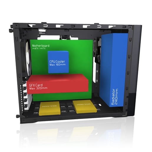 Fractal Node 804 HTPC Case - Black 