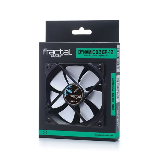 Fractal Design Dynamic X2 GP-12 (120mm) Computer Case Fan (Black/White)