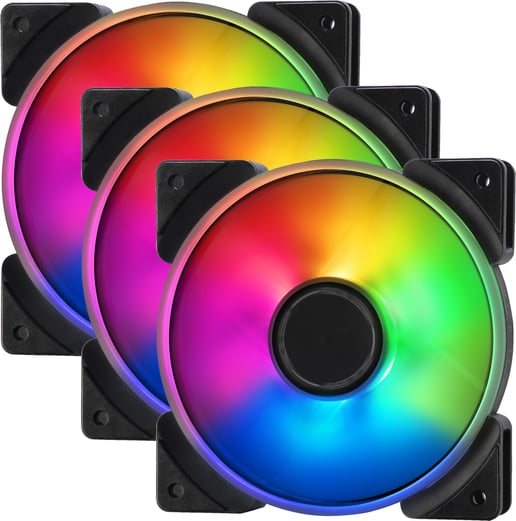 Fractal Design Prisma AL-12 120mm ARGB Chassis Fans (3-Pack)