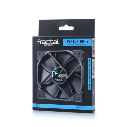 Fractal Design Venturi High Pressure HP-12 PWM (120mm) Computer Cooling Fan (Black)