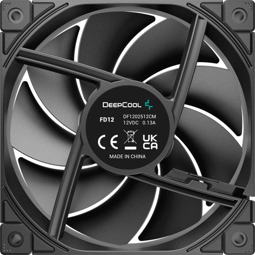 DeepCool FD12 120mm PWM Chassis Fan in Black