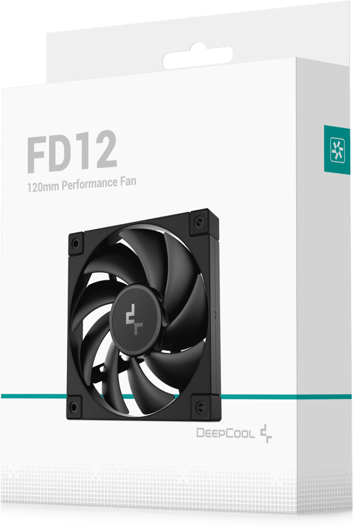 DeepCool FD12 120mm PWM Chassis Fan in Black