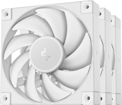 DeepCool FD12 WH-3 IN 1 120mm PWM Triple Chassis Fan Pack in White