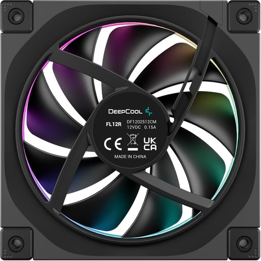 DeepCool FL12R-3 IN 1 120mm ARGB PWM Triple Chassis Reverse Fan Pack in Black