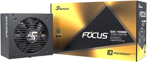 Seasonic Focus GX 1000W Modular Power Supply 80 Plus Gold