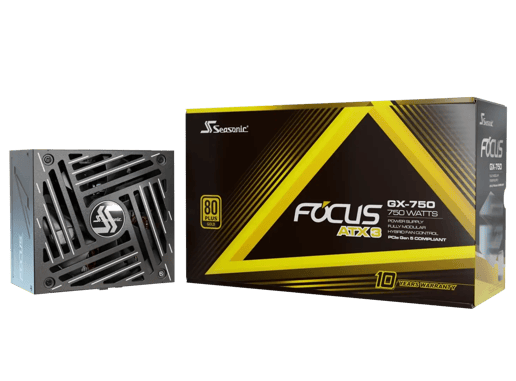 750W Seasonic FOCUS GX ATX 3.1 Modular 80 Plus Gold PSU