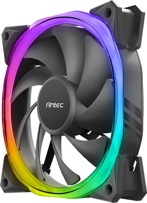 Antec Fusion ARGB 120mm Case Fan Triple Pack in Black with ARGB Controller