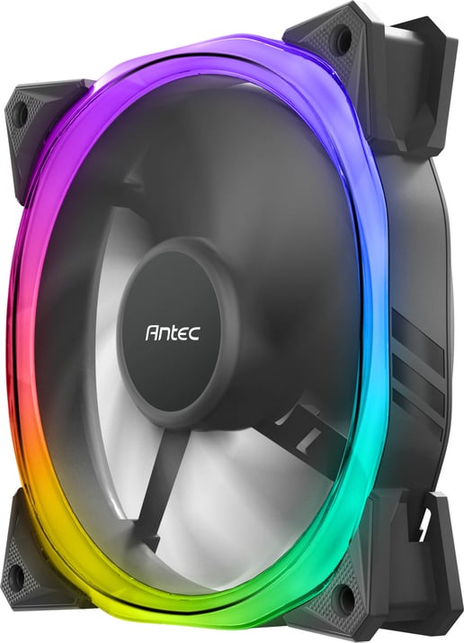Antec Fusion ARGB 120mm Case Fan Triple Pack in Black with ARGB Controller