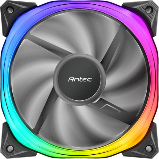 Antec Fusion ARGB 120mm Case Fan Triple Pack in Black with ARGB Controller