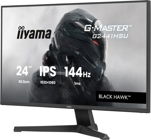 iiyama G2441HSU-B1 24" Monitor, 144Hz, 1ms, Speakers, HDMI, DP