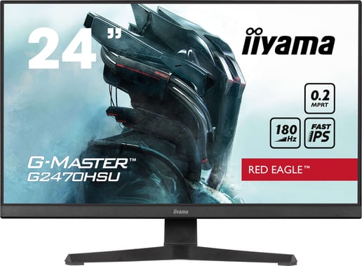 iiyama G-Master G2470HSU Red Eagle 24" Full HD Gaming Monitor - IPS, 180Hz, HDMI