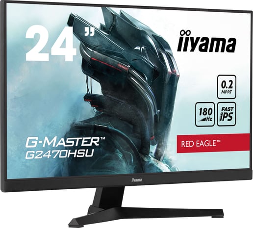 iiyama G-Master G2470HSU Red Eagle 24" Full HD Gaming Monitor - IPS, 180Hz, HDMI