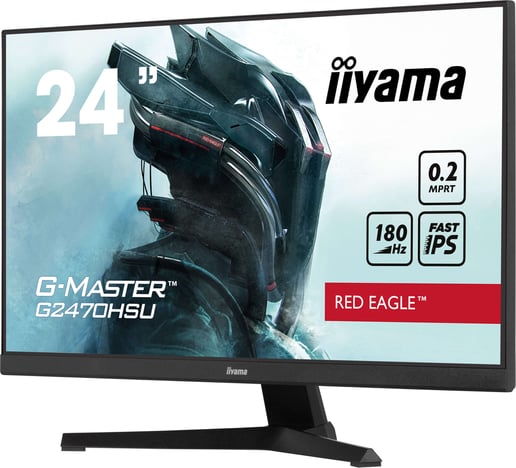 iiyama G-Master G2470HSU Red Eagle 24" Full HD Gaming Monitor - IPS, 180Hz, HDMI