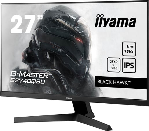 iiyama Black Hawk G-MASTER G2740QSU 27 inch IPS 1ms Gaming Monitor - 2560 x 1440