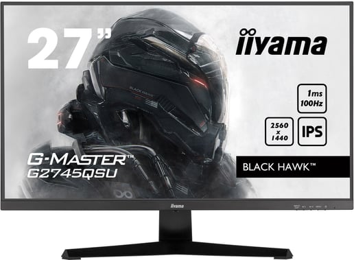 iiyama G-Master G2745QSU Black Hawk 27" QHD 1440p Gaming Monitor - IPS, 100Hz