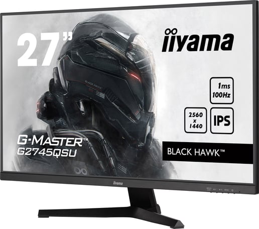 iiyama G-Master G2745QSU Black Hawk 27" QHD 1440p Gaming Monitor - IPS, 100Hz