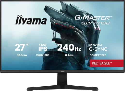iiyama G2770HSU-B1 27" Monitor, 240Hz, 0.4ms, Speakers, DP