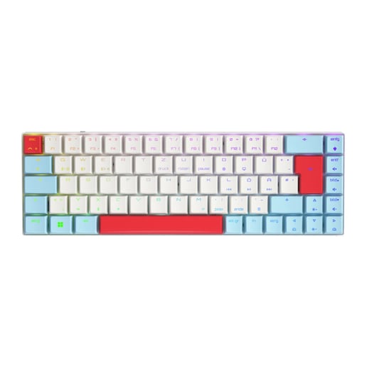 Cherry MX-LP 2.1 Compact Wireless RGB Keyboard in White with Cherry MX Low Profile Speed Switches