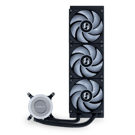 Lian Li Galahad II Lite 360 RGB 360mm AiO Liquid CPU Cooler in Black