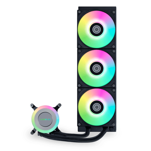 Lian Li Galahad II Lite 360 RGB 360mm AiO Liquid CPU Cooler in Black