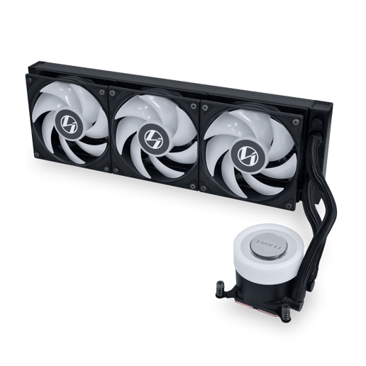 Lian Li Galahad II Lite 360 RGB 360mm AiO Liquid CPU Cooler in Black