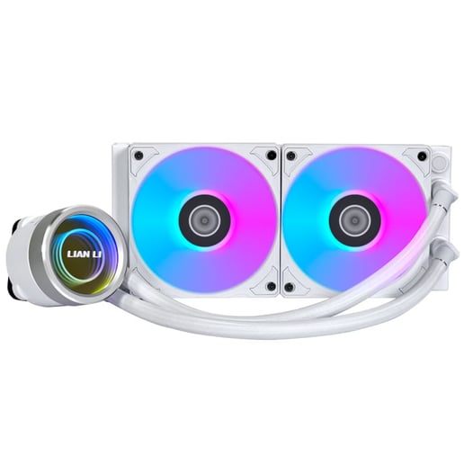 Lian Li Galahad II Trinity RGB 240mm Liquid AiO CPU Cooler in White