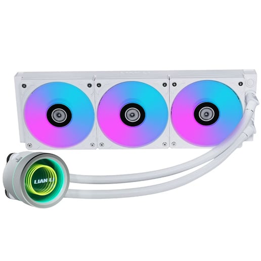 Lian Li Galahad II Trinity RGB 360mm Liquid AiO CPU Cooler in White