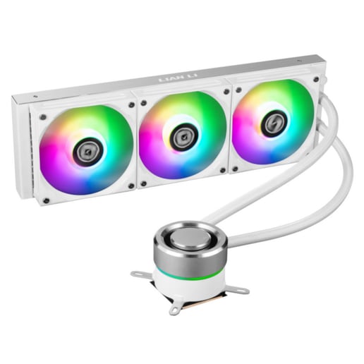 Lian Li Galahad 360mm RGB CPU AiO Liquid Cooler in White