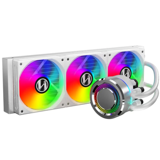 Lian Li Galahad 360mm RGB CPU AiO Liquid Cooler in White