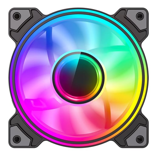 GameMax Infinity 120mm ARGB Dual-Ring Black Fan