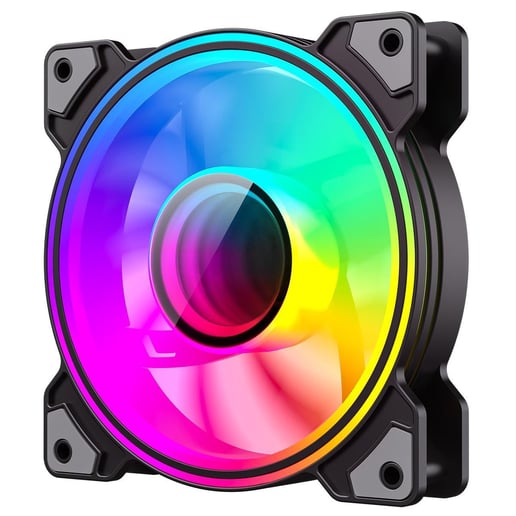 GameMax Infinity 120mm ARGB Dual-Ring Black Fan