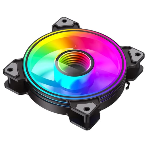 GameMax Infinity 120mm ARGB Dual-Ring Black Fan