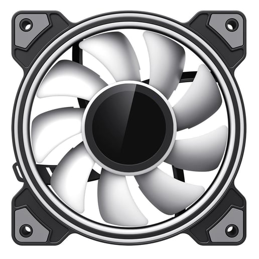 GameMax Infinity 120mm ARGB Dual-Ring Black Fan