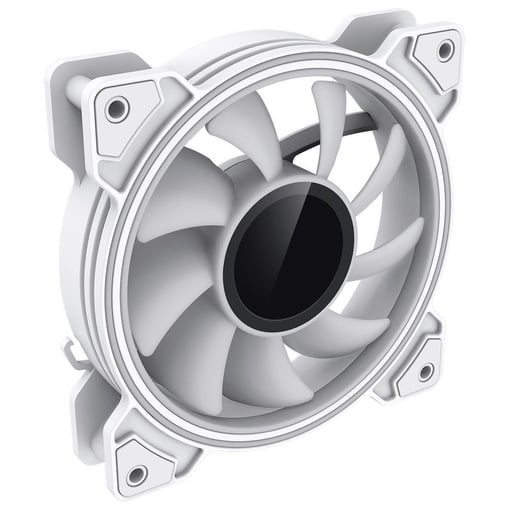 GameMax Infinity 120mm ARGB Dual-Ring White Fan