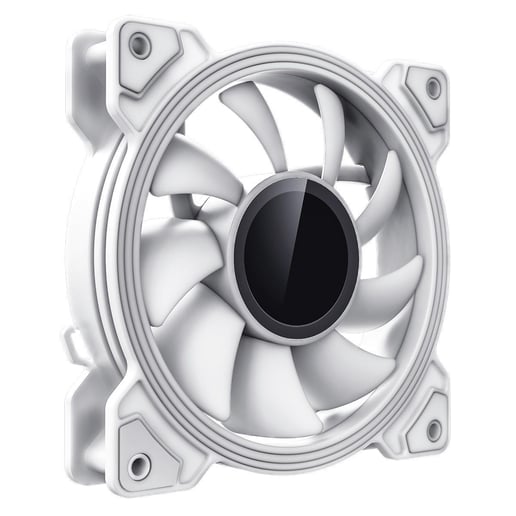GameMax Infinity 120mm ARGB Dual-Ring White Fan