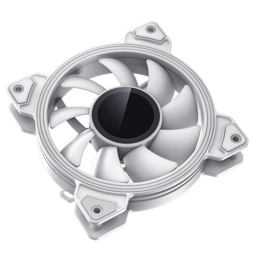 GameMax Infinity 120mm ARGB Dual-Ring White Fan