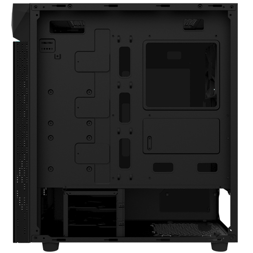 Gigabyte C200 GLASS Mid Tower Gaming Case - Black 