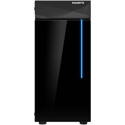 Gigabyte C200 GLASS Mid Tower Gaming Case - Black 