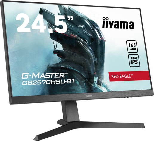iiyama GB2471HSU-B1 24.5" Monitor, 400 nits, 0.5ms, Speakers, HDMI, DP