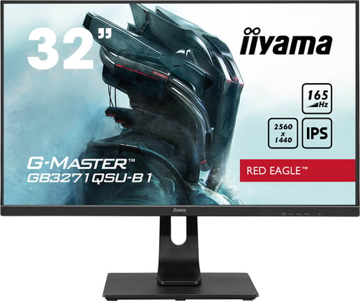 iiyama G-Master GB3271QSU Red Eagle 31.5" 1440p (QHD) Gaming Monitor - IPS, 1ms