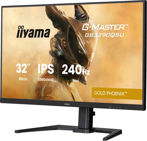 iiyama GB3290QSU-B1 31.5" Gaming Monitor, 240Hz, 1ms, Speakers, HDMI, DP