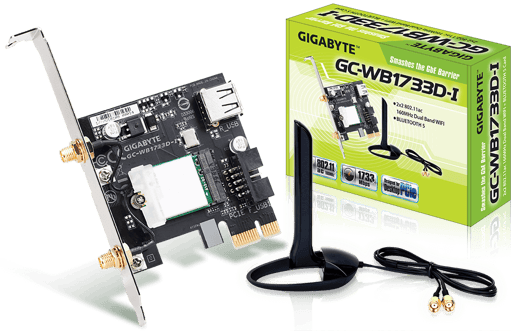 Gigabyte WB1733D-I 1733Mbps Wi-Fi 5 Adapter 