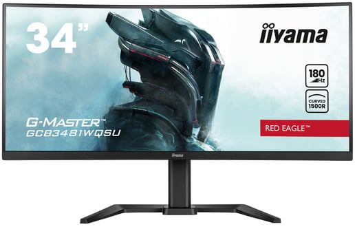 iiyama G-Master GCB3481WQSU 34" UltraWide Curved Gaming Monitor - VA, 500 nits