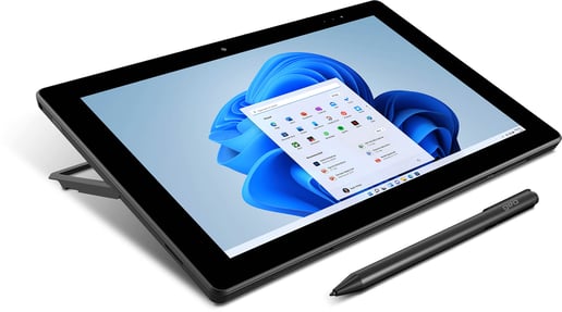Geo Computers GeoPad 110 Strawberry 10.1 inch Tablet, Intel Celeron N4020, 4GB RAM, 128GB eMMC, WUXGA 1920 x 1200 Touchscreen, Intel UHD Graphics 600, Wi-Fi 5, BT, Windows 11 Home in S Mode, includes Red Detachable Keyboard